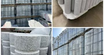 怀化 芝麻白花岗岩挡车柱、隔离柱多少钱