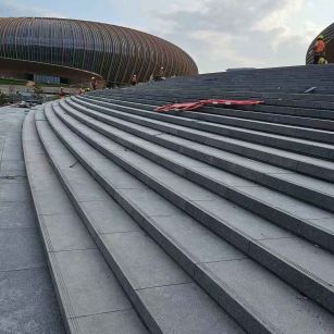 怀化 弧形整石台阶铺装效果图