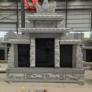 怀化 芝麻灰高档墓碑、土墓，一套也支持定做