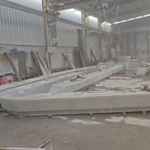 怀化 花岗岩整石坐凳拼装