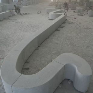 怀化 花岗岩整石坐凳拼装