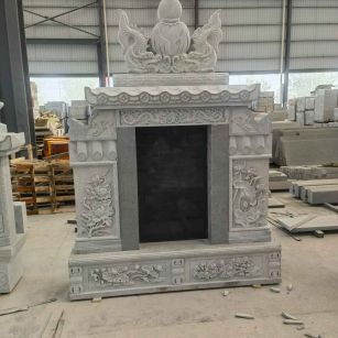 怀化 芝麻灰高档墓碑、土墓，一套也支持定做