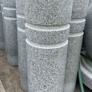 怀化 芝麻白花岗岩挡车柱、隔离柱多少钱