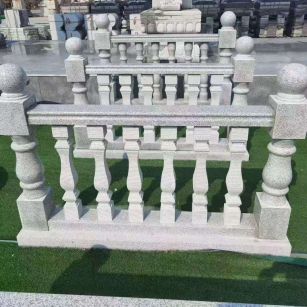 怀化 别墅石材栏杆特写