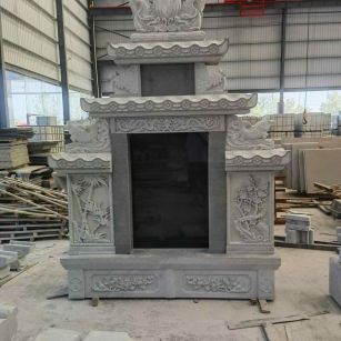 怀化 芝麻灰高档墓碑、土墓，一套也支持定做