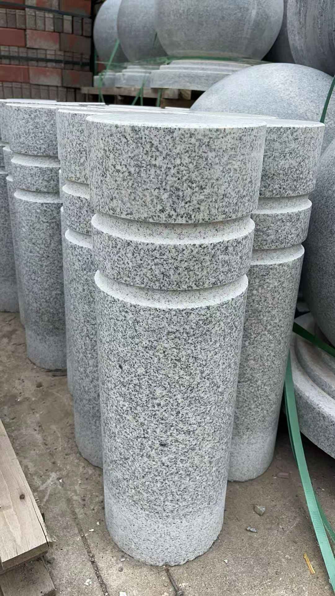 怀化 芝麻白花岗岩挡车柱、隔离柱多少钱