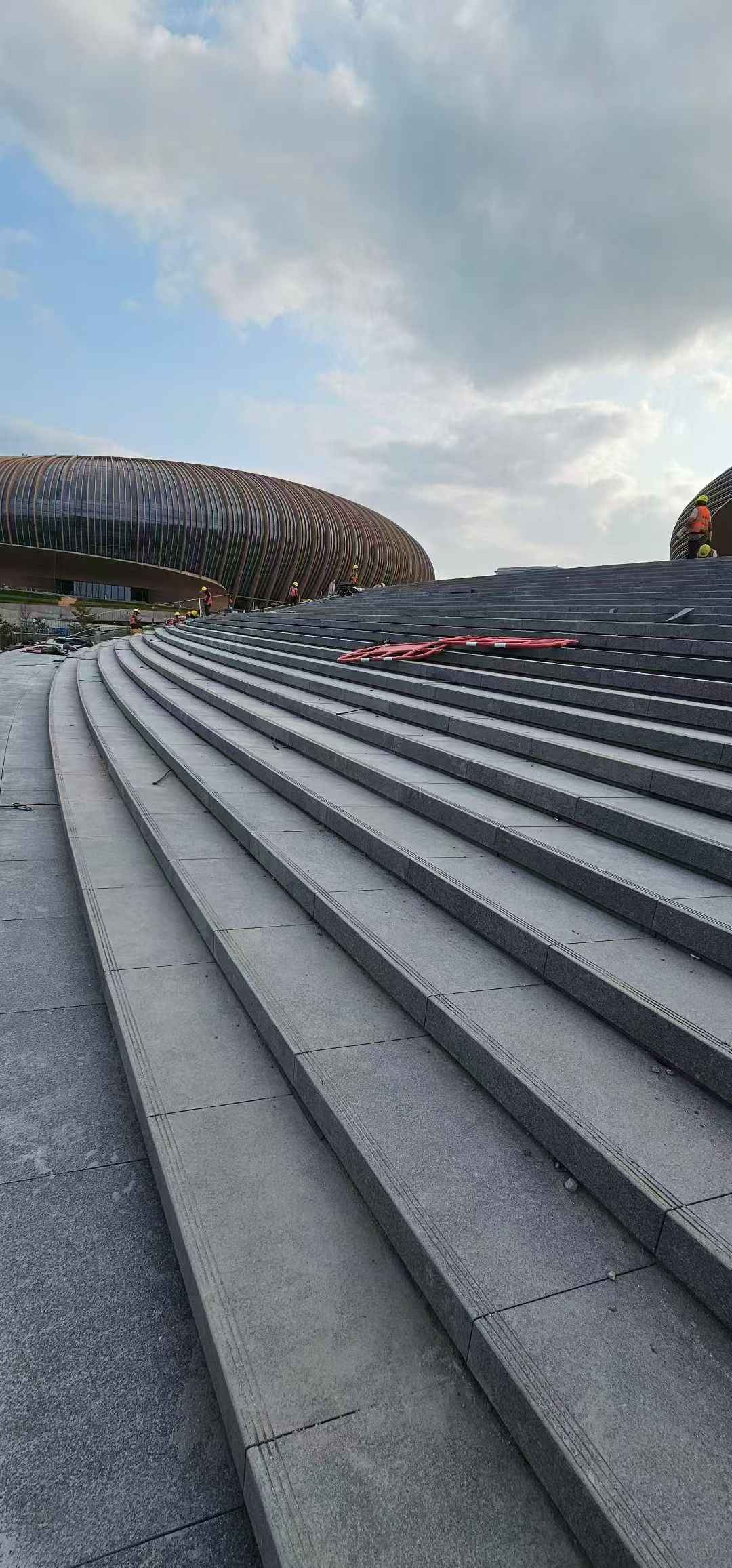 怀化 弧形整石台阶铺装效果图