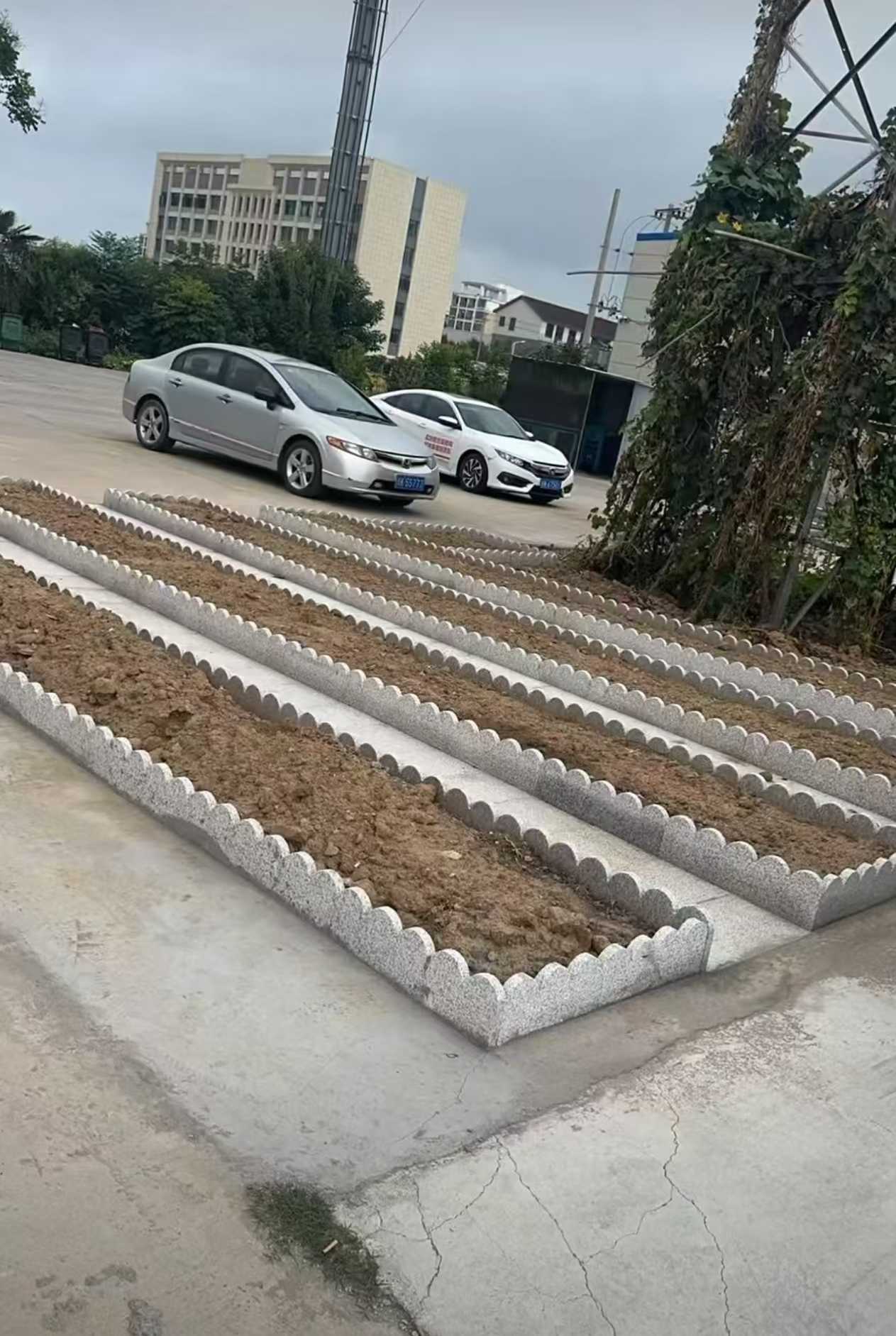 怀化 花边石、花围石、花园石安装效果