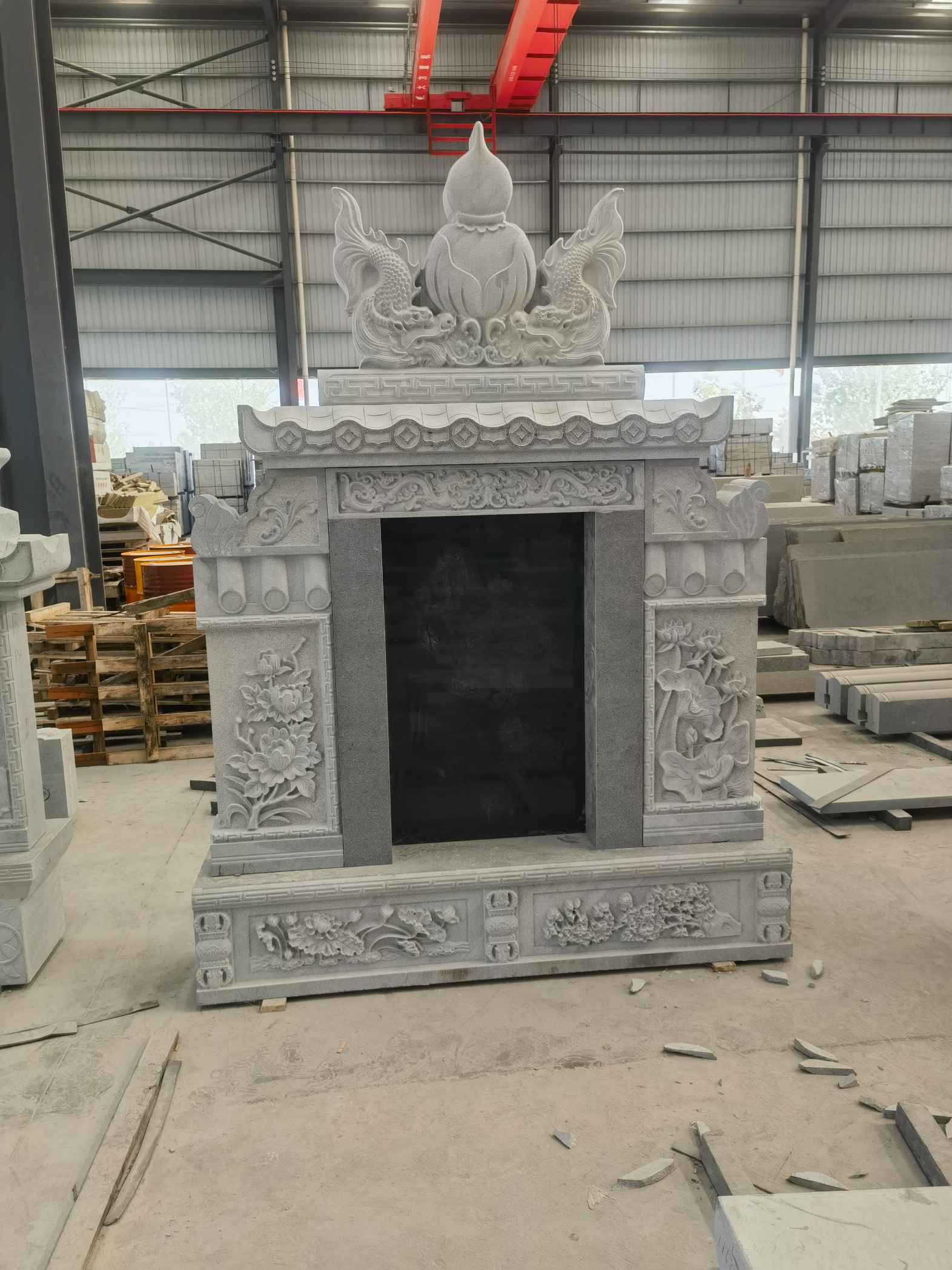 怀化 芝麻灰高档墓碑、土墓，一套也支持定做