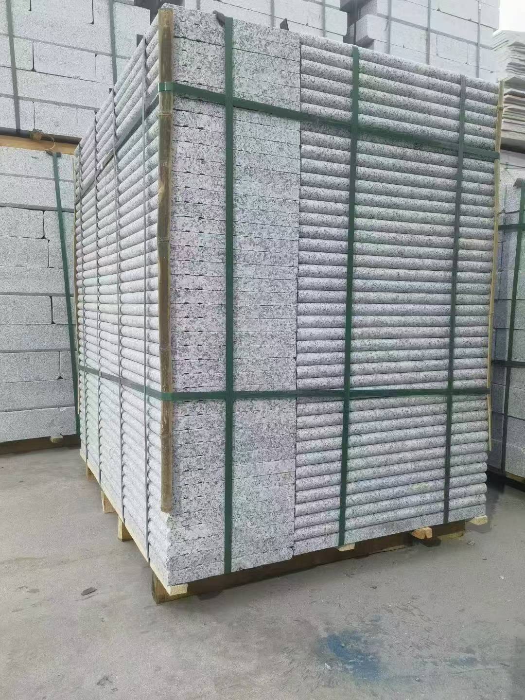 怀化 芙蓉白3公分厚磨圆边、拉槽，楼梯踏步